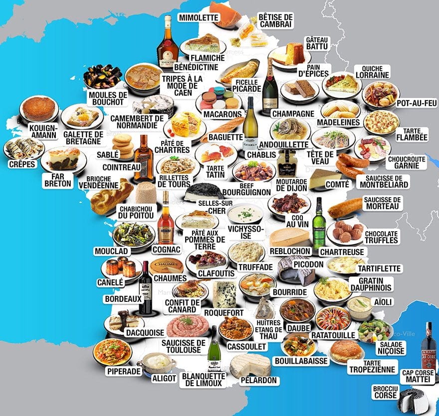 Plats iconiques des régions françaises